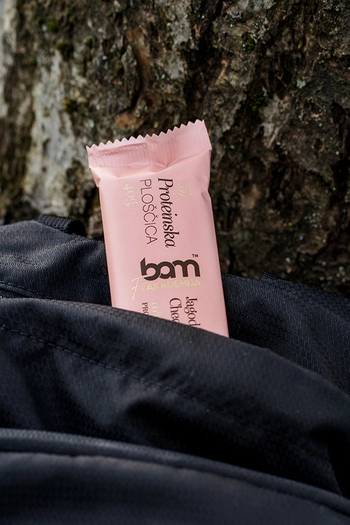 Proteinska ploščica s sladilom, Jagodni cheesecake