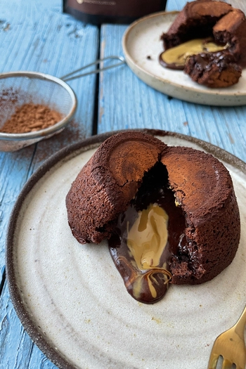 Souffle z malino in pistacijo 