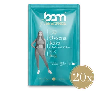 fit zajtrk cokolada in kokos 20 kos