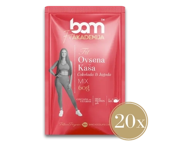 fit zajtrk cokolada in jagoda 20 kos